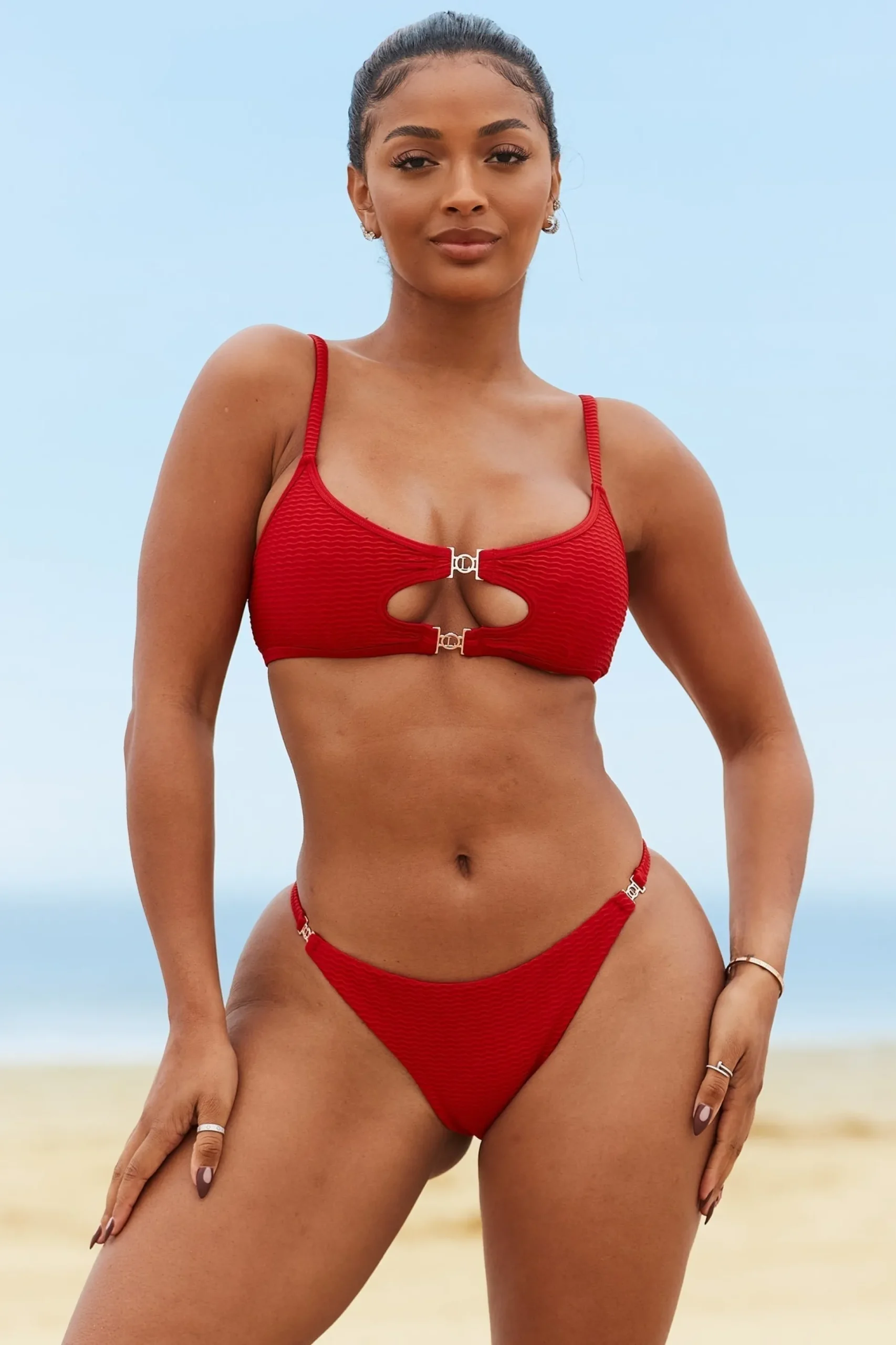 Cali Textu Bikini Top