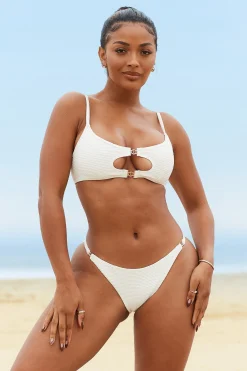 Cali Textured Bikini Top