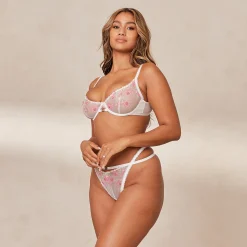 Ditsy Embroidered Balcony Bra