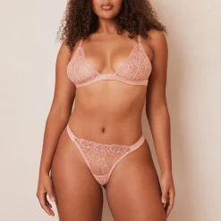 Embroidered Triangle Bra