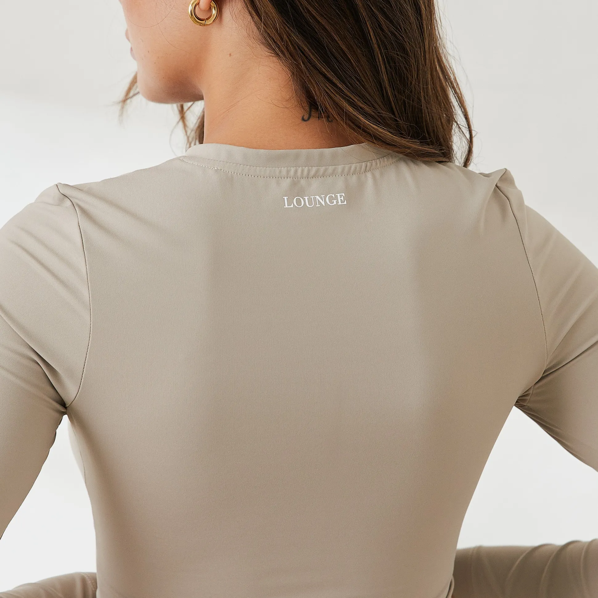 Essential Long Sleeve Zip Up Top