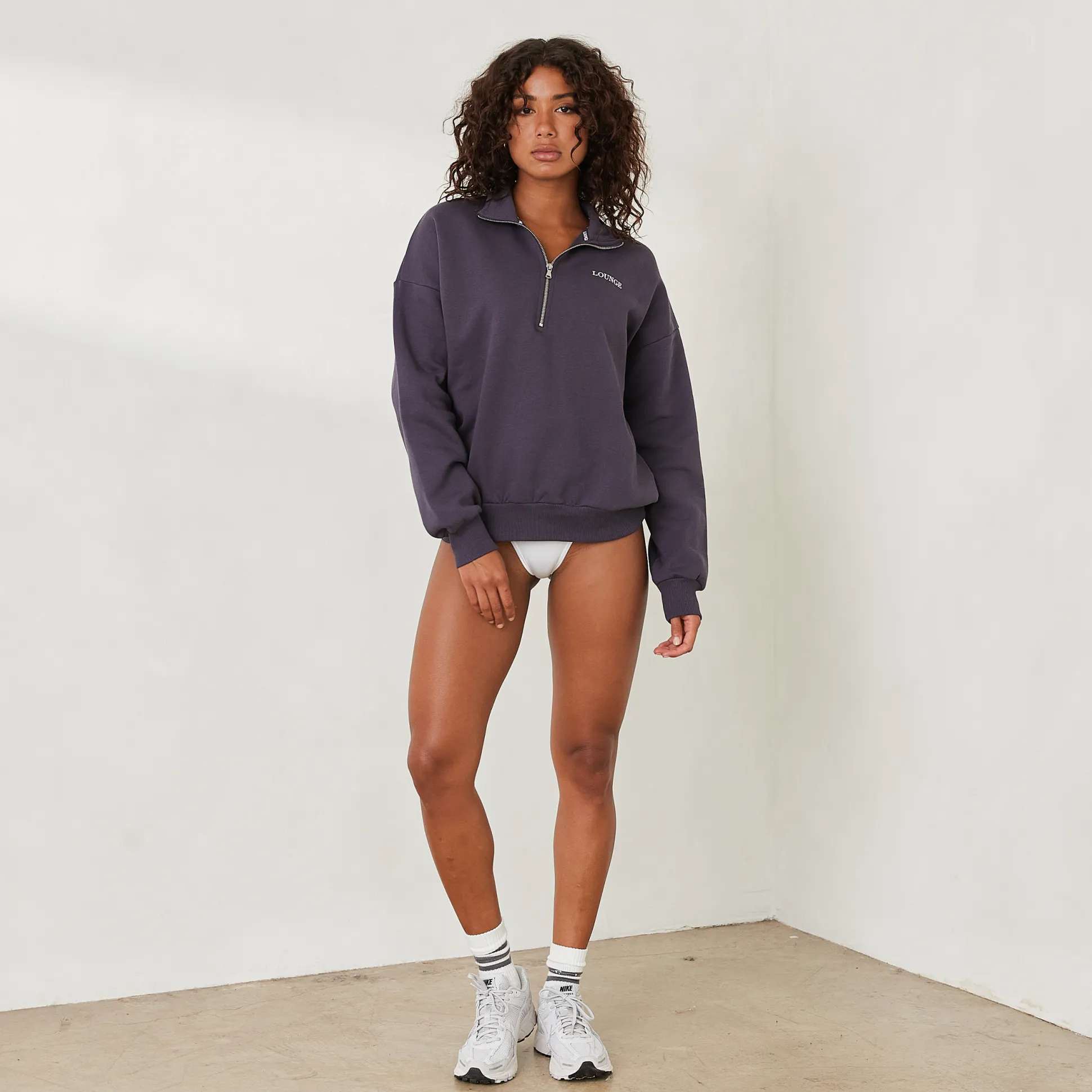 Essential Oversized Quarter Zip Jumper
