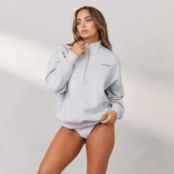 Essential Oversized Quarter Zip Jumper
