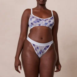 Floral Mesh Bra