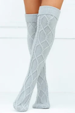 Knee-High Cosy Knitted Socks