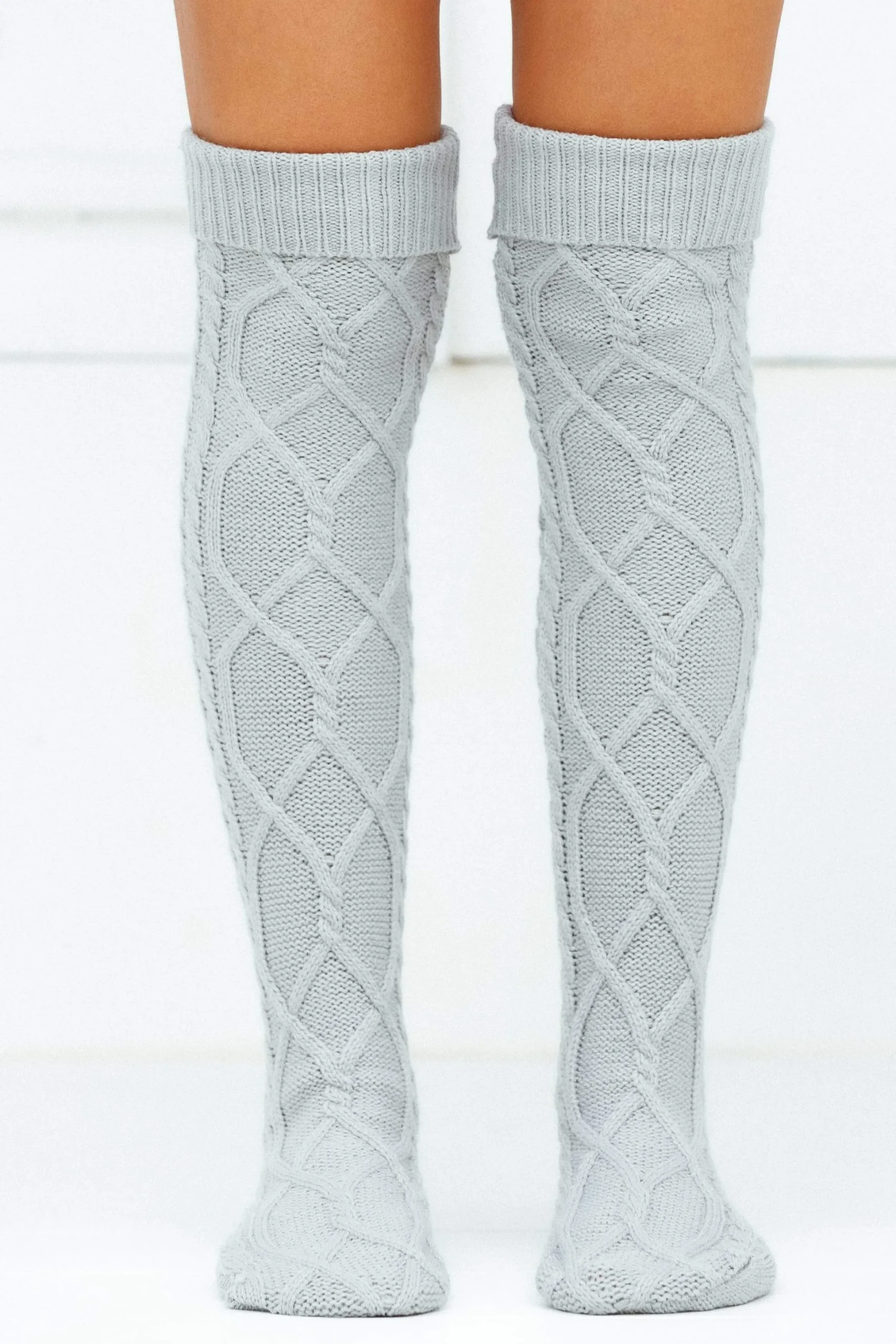 Knee-High Cosy Knitted Socks