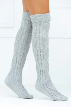 Knee-High Cosy Knitted Socks