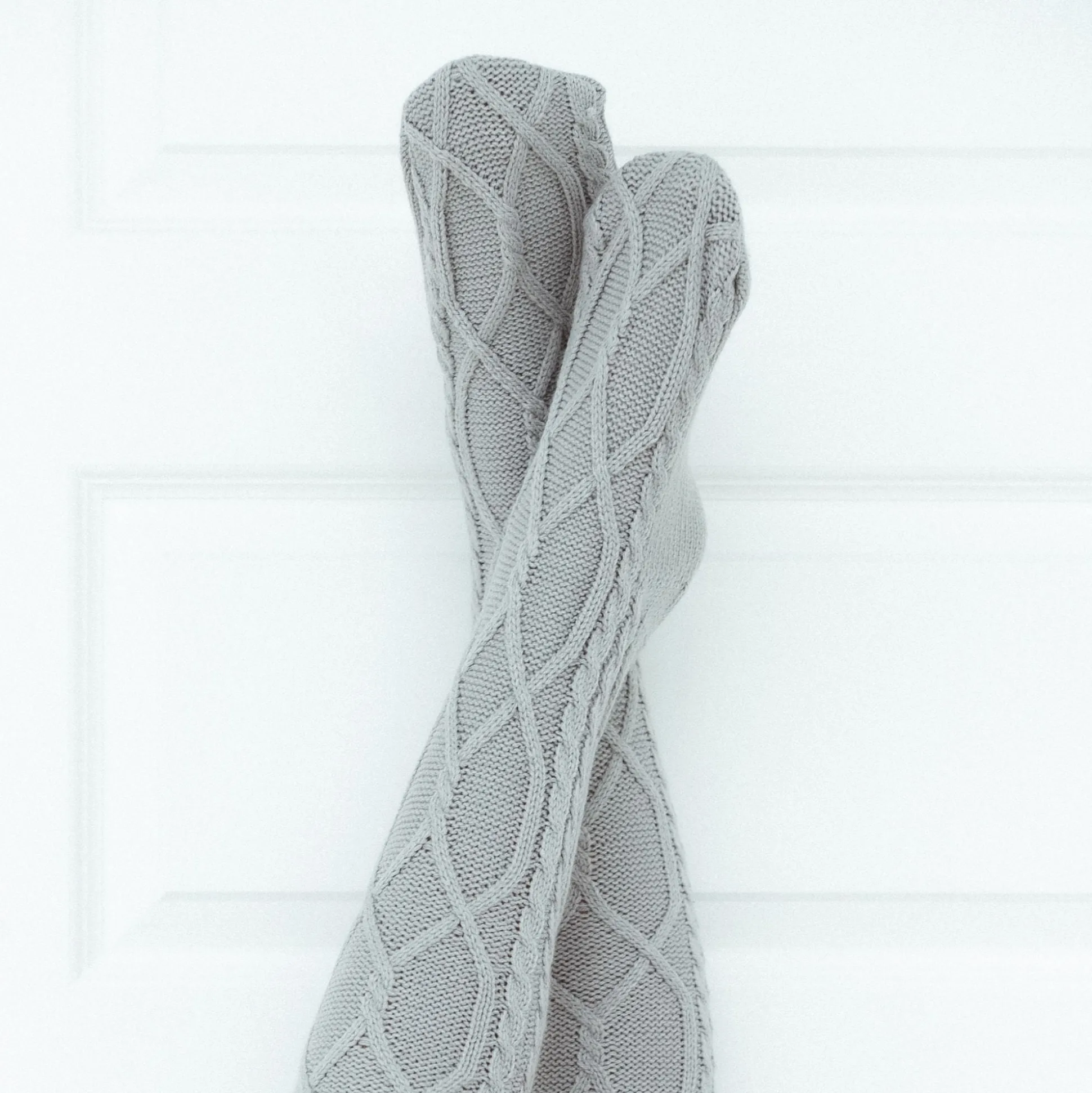 Knee-High Cosy Knitted Socks