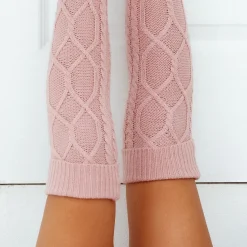 Knee-High Cosy Knitted Socks