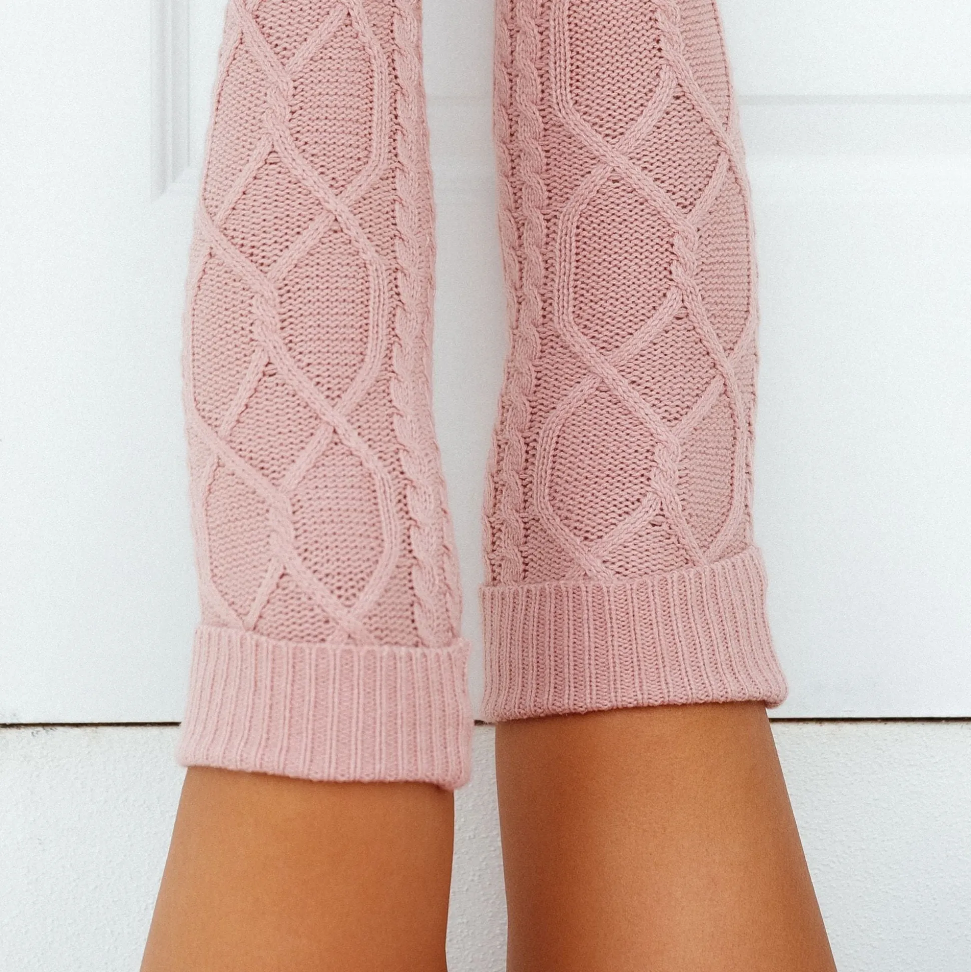 Knee-High Cosy Knitted Socks
