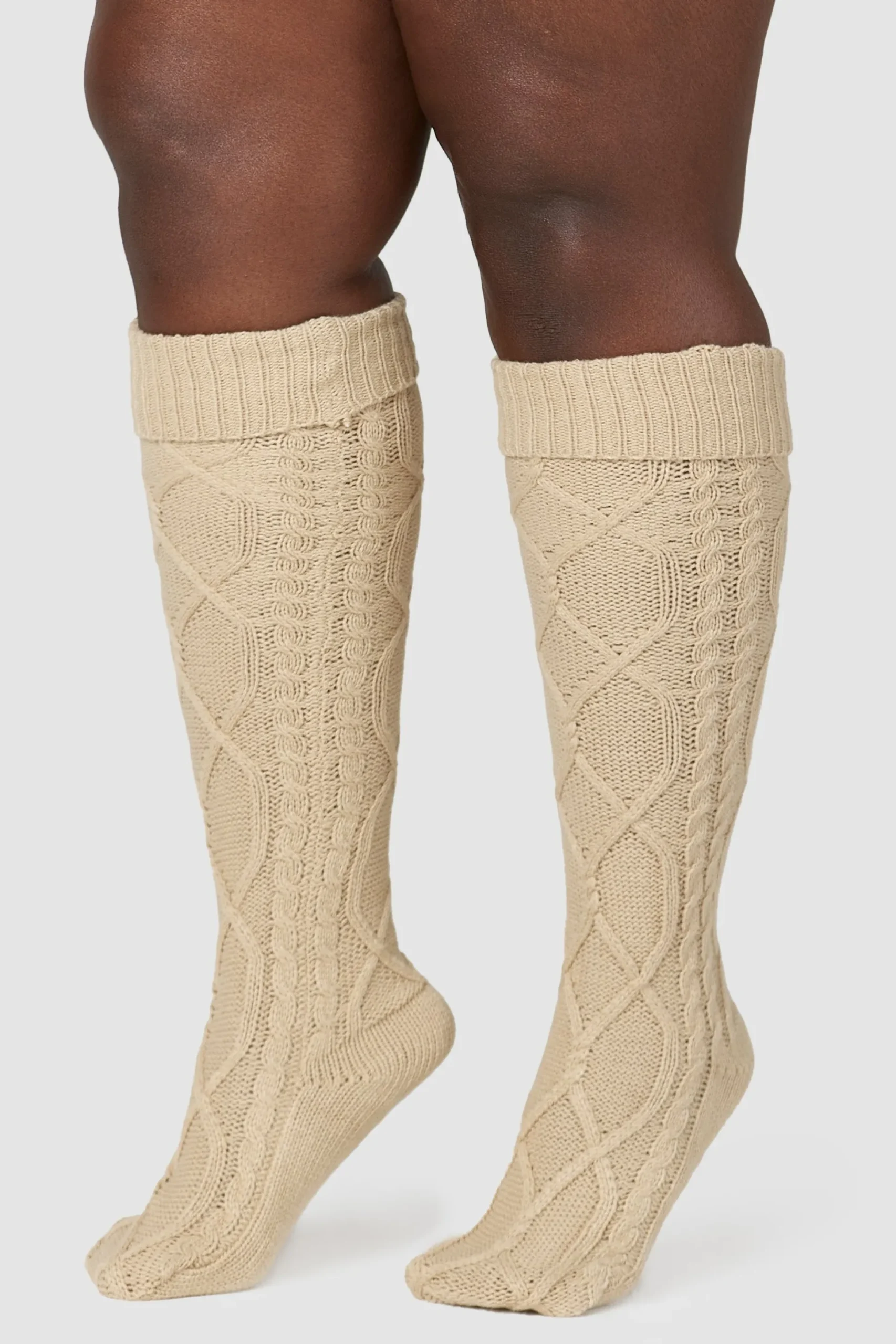 Knee-High Cosy Knitted Socks