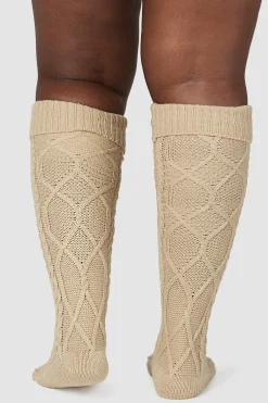 Knee-High Cosy Knitted Socks