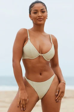 New York Textured Bikini Top