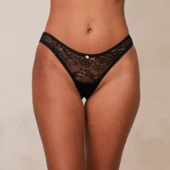Picot Edged Lace Cheeky Briefs