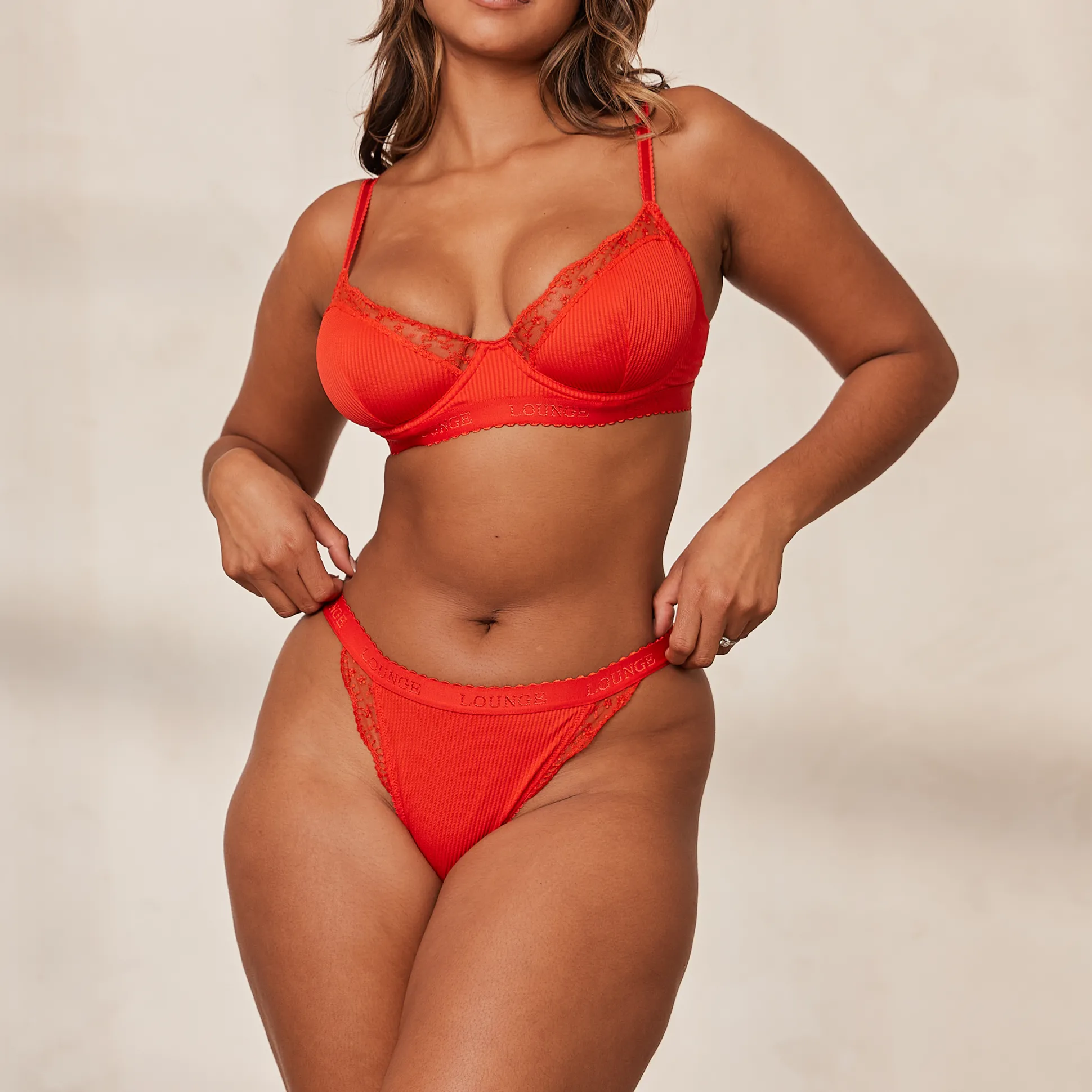 Ribbed Balcony Bra