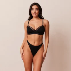 Ribbed Balcony Bra