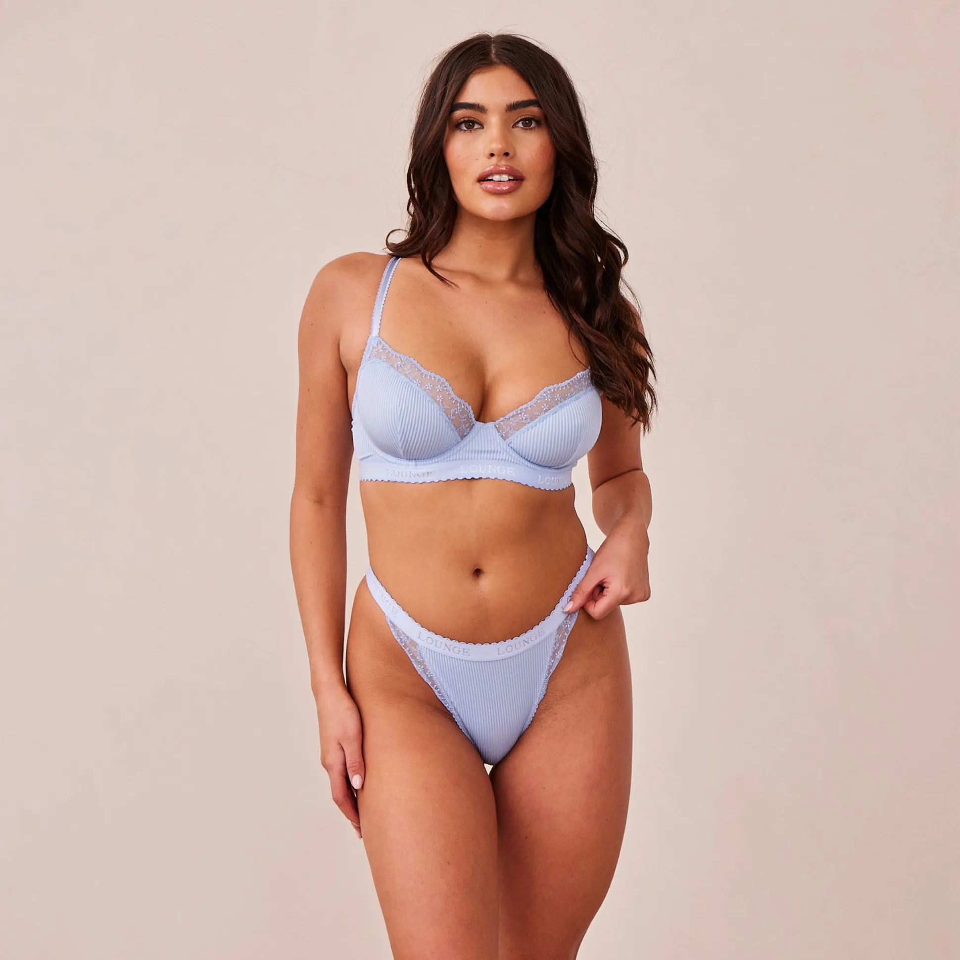 Ribbed Balcony Bra
