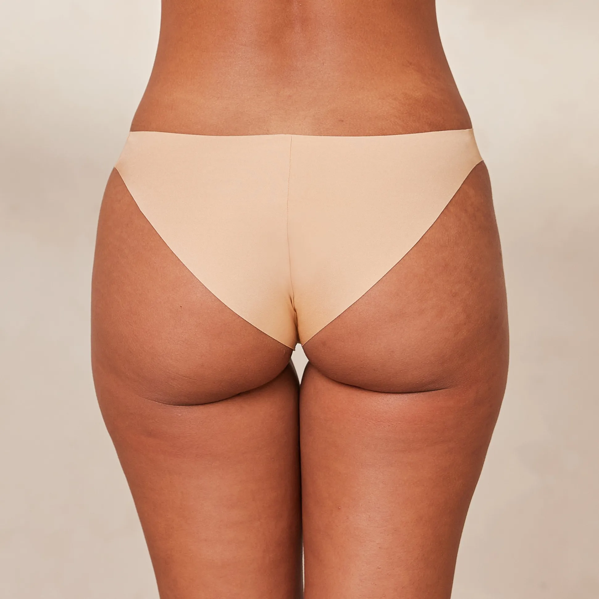 Seamless No Show Cheeky Briefs X2