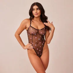 Sheer Floral Bodysuit
