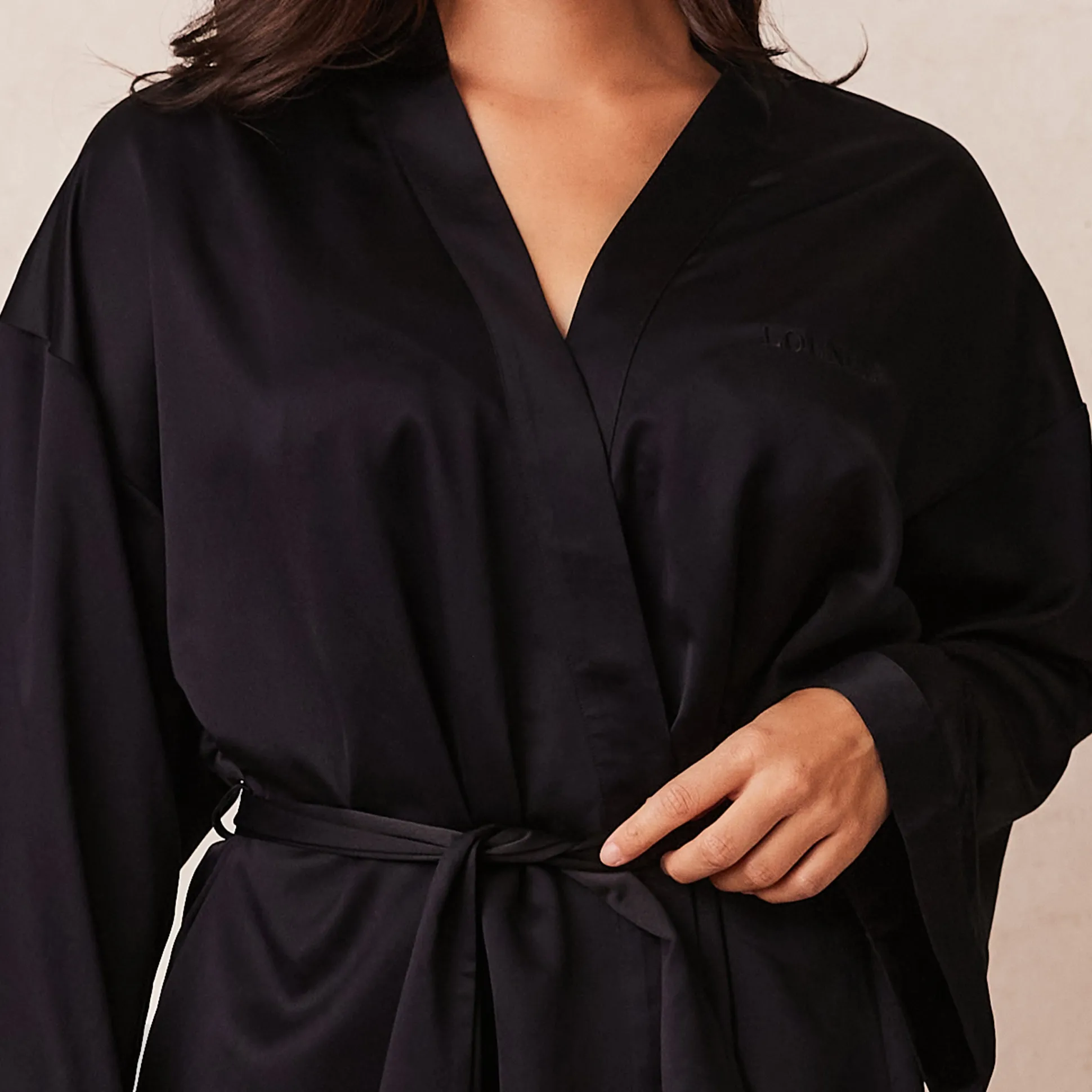 Signature Satin Robe
