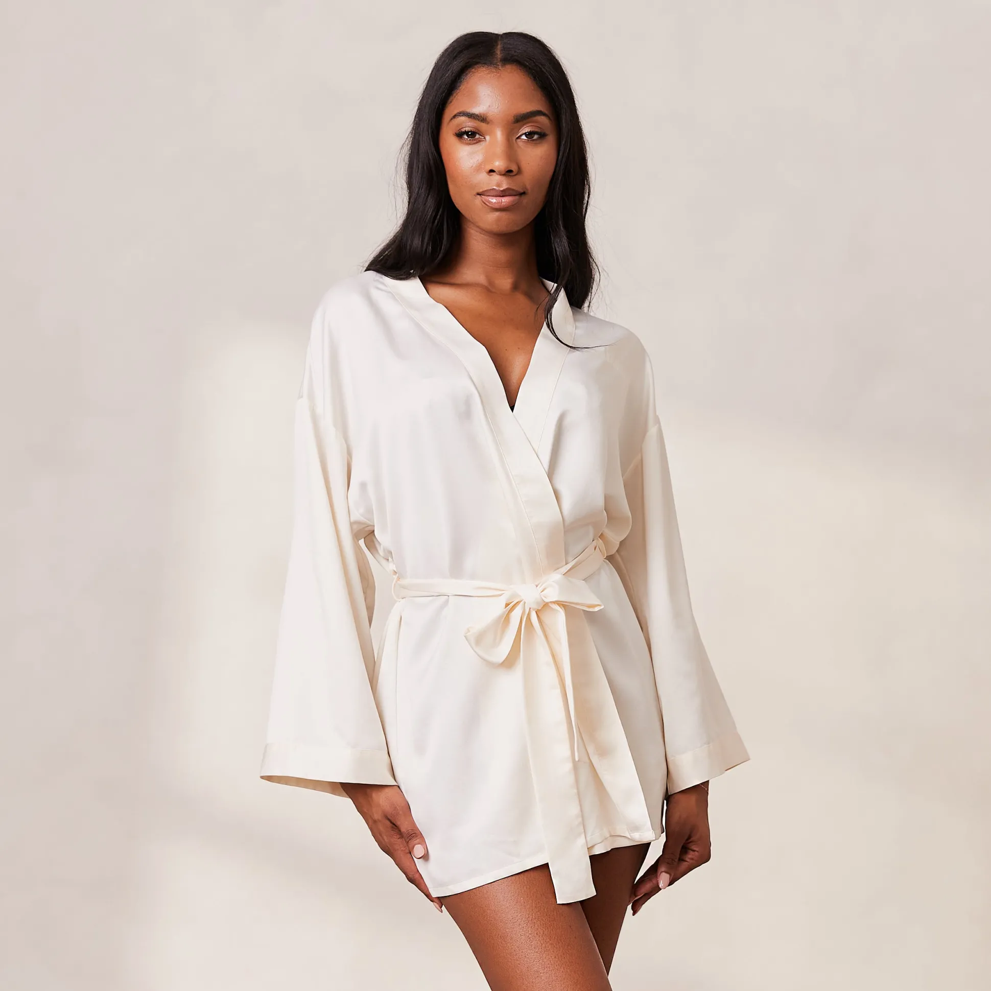 Signature Satin Robe