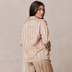 Striped Satin Pyjama Shorts