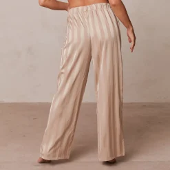 Striped Satin Pyjama Shorts