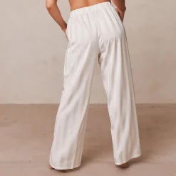 Striped Satin Pyjama Trousers