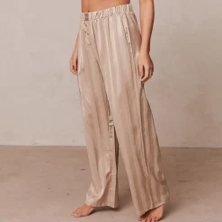 Striped Satin Pyjama Trousers